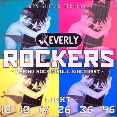 Everly Rockers 9010 Electric Guitar Strings Light 10-46, 3 pack