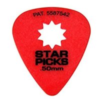 Everly Star Pick, Red .050, One Pick