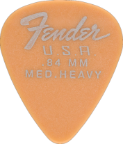 Fender Dura-Tone Butterscotch Blonde Medium Heavy 351 Guitar Pick Classic Teardrop, One Pick