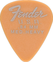 Fender Dura-Tone Butterscotch Blonde Medium Heavy 351 Guitar Pick Classic Teardrop, One Pick