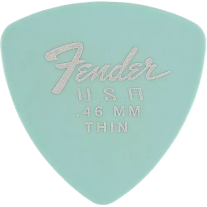 Fender Dura-Tone Daphne Blue Thin 346 Guitar Pick Rounded Triangle, One Pick