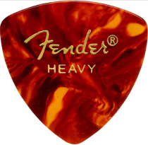 Fender Shell Heavy 346 Guitar Pick Rounded Triangle, One