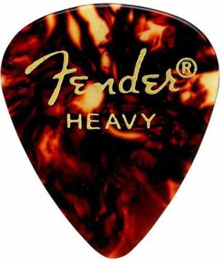 Fender Shell Heavy 351 Classic Teardrop Celluloid Pick, One