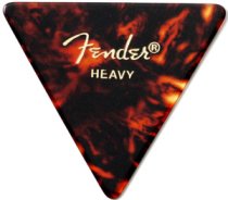 Fender Shell Heavy 355 Classic Triangle Celluloid Pick, One