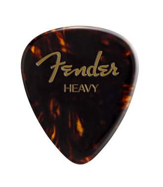 Fender Shell Heavy 451 Shape Celluloid Pick, One