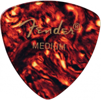 Fender Shell Medium 346 Guitar Pick Rounded Triangle, One