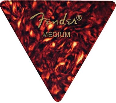 Fender Shell Medium 355 Classic Triangle Celluloid Pick, One