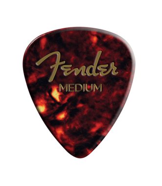 Fender Shell Medium 451 Shape Celluloid Pick, One