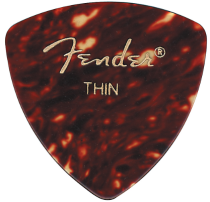 Fender Shell Thin 346 Guitar Pick Rounded Triangle, One