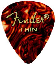 Fender Shell Thin 351 Classic Teardrop Celluloid Pick, One