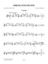 Fernandez | Pequena Suite Infantil arr. by Lima for solo guitar