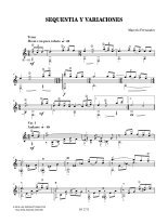 Fernandez | Sequentia y Variaciones for solo guitar