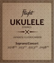 Flight FUSSC100 Fluorocarbon Ukulele Strings, Soprano/Concert