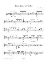 Fortino | Ninna Nanna per Cecilia for solo guitar