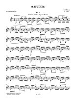 Franz arr. by Marx | 9 Studies for solo guitar