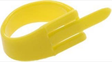 Fred Kelly Delrin Speed Pick Yellow .70mm Light Thumbpick LRG 1 pick