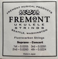 Fremont STR-F Clear Fluorocarbon Strings Soprano and Concert Ukulele