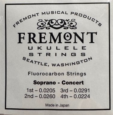 Fremont STR-F Clear Fluorocarbon Strings Soprano and Concert Ukulele