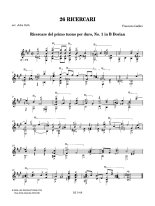 Galilei | 26 Ricercari arr. by Oeth for solo guitar