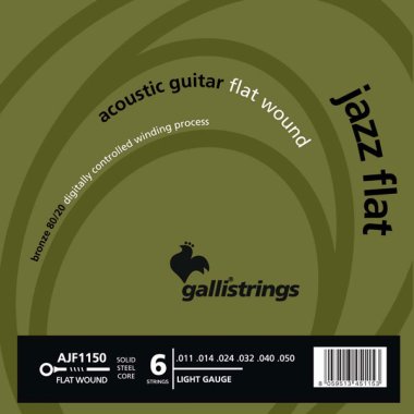 Galli AJF 1150 Jazz Flat 80/20 Bronze Acoustic Strings Light 11-50