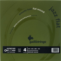Galli AJF45105 Acoustic Flatwound Bass Strings, Medium 45-105