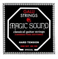 Galli Magic Sound MS100 Hard Tension Classical Guitar Strings, Full Set