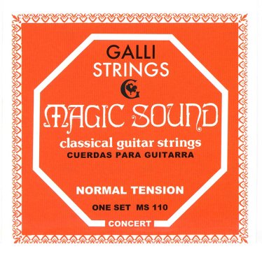 Galli Magic Sound MS110 Normal Tension Classical Guitar Strings, Full Set