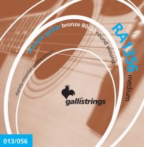 Galli RA1356 80/20 Bronze Acoustic Guitar Strings Med 13-56