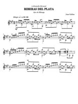 Gallino | Riberas del Plata for solo guitar