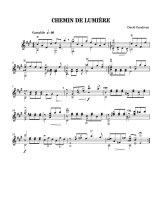 Gaudreau | Chemin de lumiere for solo guitar