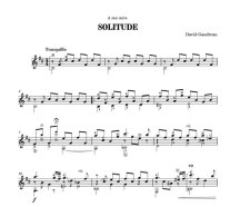 Gaudreau | Solitude for solo guitar