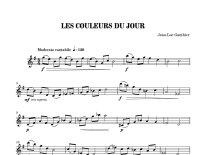 Gauthier | Les couleurs du jour for solo flute