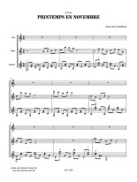 Gauthier | Printemps en novembre for guitar, flute & voice