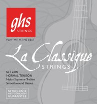 GHS 2390 Smoothwound NT Classical Guitar Strings, Full Set