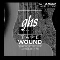 GHS 3060 Black Nylon Tapewound Electric Bass Strings 50-105 Medium
