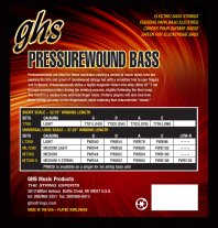 GHS 7700 Short Scale Pressurewound Electric Bass Strings 40-96 Light