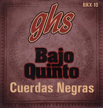 GHS Bajo Quinto Cuerdas Negras Strings BKX-10 24-78, Full Set