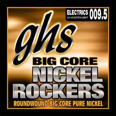 GHS Big Core Nickel Rockers Electric Guitar Strings 9.5-43