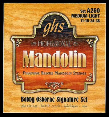 GHS Bobby Osborne Signature Mandolin Strings, Medium Light 11-38