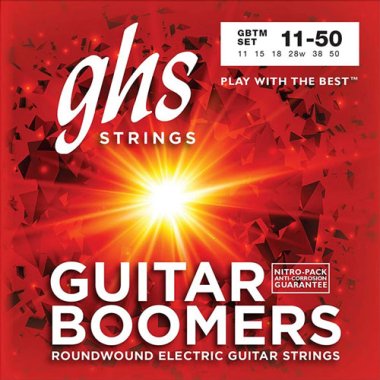 GHS Boomers GBTM Nickel Plated Electric Guitar Strings True Med 11-50
