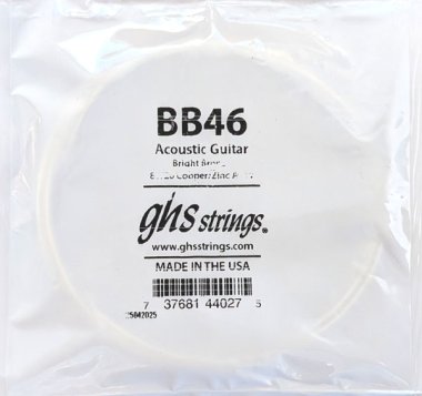 GHS Bright Bronze Acoustic Guitar Single String, .046
