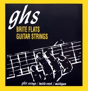 GHS Brite Flats 710 Electric Guitar Strings Light Gauge 10-46