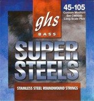GHS CM5000 Super Steels Stainless Steel Bass 45-105, Custom Medium