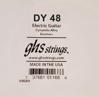 GHS DY48 Boomers .048 Dynamite Alloy Wound Single Guitar String