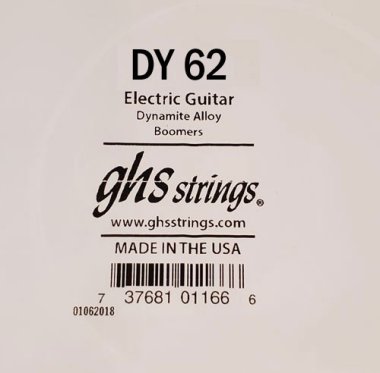 GHS DY62 Boomers .062 Dynamite Alloy Wound Single Guitar String