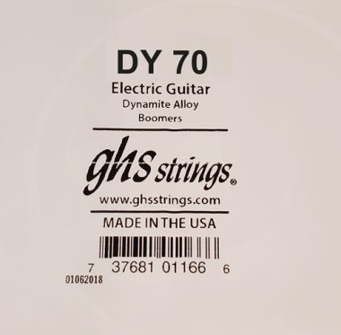 GHS DY70 Boomers .070 Compound Wound Single Guitar String