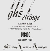 GHS DYB100 Bass Boomers .100 Roundwound, Electric Bass Single String