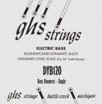 GHS DYB120 Bass Boomers .120 Roundwound, Electric Bass Single String