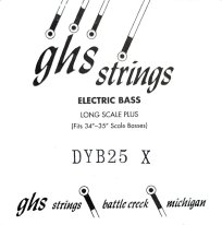 GHS DYB25X Bass Boomers .025 Roundwound, Electric Bass XL Single String