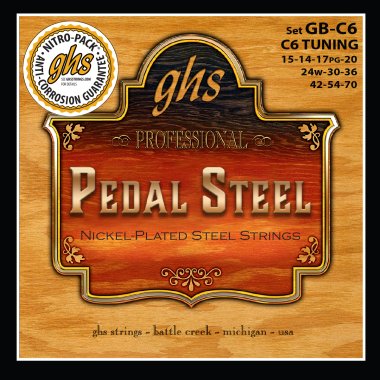 GHS GB-C6 Professional Pedal Steel Strings Set C6 Tuning